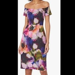 TRINA Turk Off The Shoulder Sheath Dress